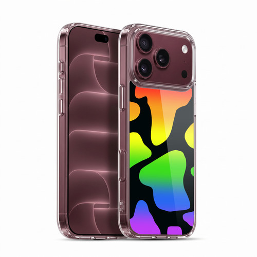 Grace Illustration Cow Prints Rainbow Soft Gel Case for Apple iPhone 18 Pro Max