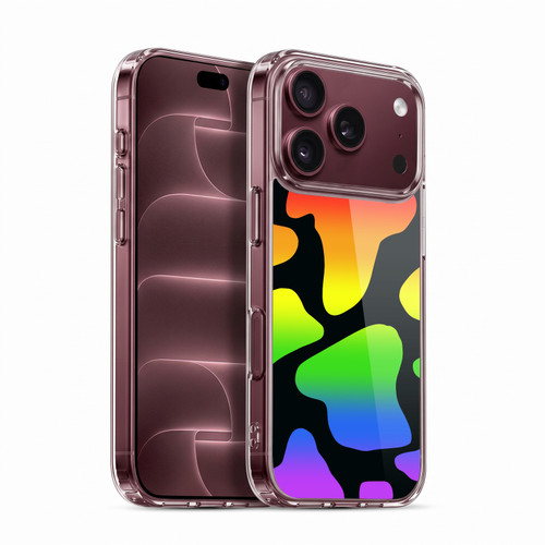 Grace Illustration Cow Prints Rainbow Soft Gel Case for Apple iPhone 18 Pro