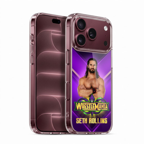 WWE Wrestlemania 34 Superstars Seth Rollins Soft Gel Case for Apple iPhone 18 Pro