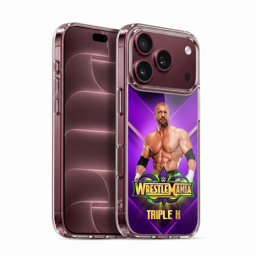 WWE Wrestlemania 34 Superstars Triple H Soft Gel Case for Apple iPhone 18 Pro