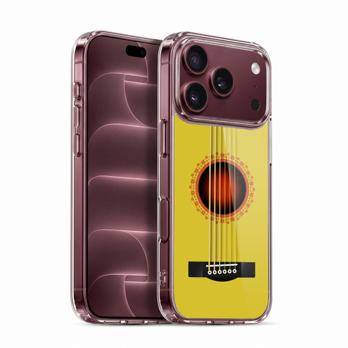 Head Case Designs Acoustic Guitar Yellow Soft Gel Case for Apple iPhone 18 Pro