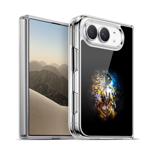 Riza Peker Animal Abstract Owl Splash Soft Gel Case for Apple iPhone Duo