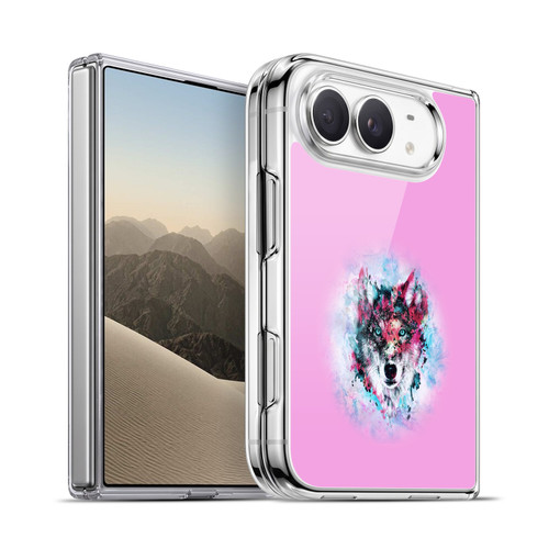 Riza Peker Animal Abstract Wolf Art Soft Gel Case for Apple iPhone Duo