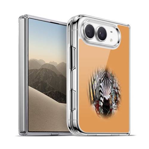 Riza Peker Animal Abstract Zebra Abstract Soft Gel Case for Apple iPhone Duo