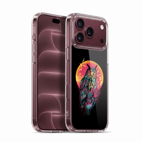 Riza Peker Animal Abstract Midnight Owl Soft Gel Case for Apple iPhone 18 Pro Max