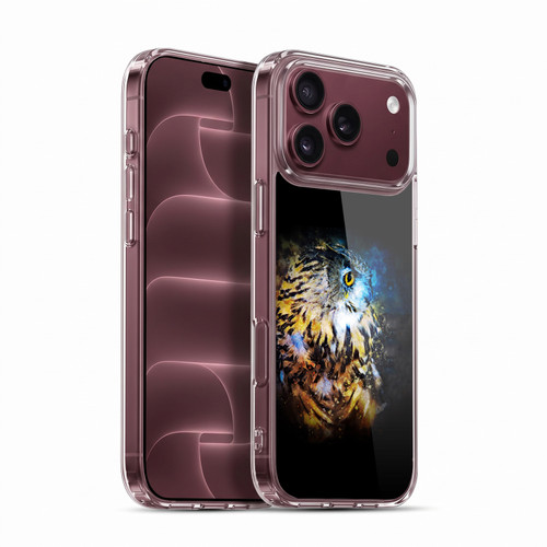 Riza Peker Animal Abstract Owl Splash Soft Gel Case for Apple iPhone 18 Pro Max