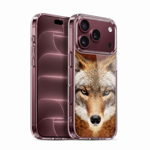 Head Case Designs Animal Faces Coyote Soft Gel Case for Apple iPhone 18 Pro
