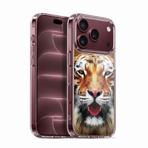 Head Case Designs Animal Faces Tiger Soft Gel Case for Apple iPhone 18 Pro
