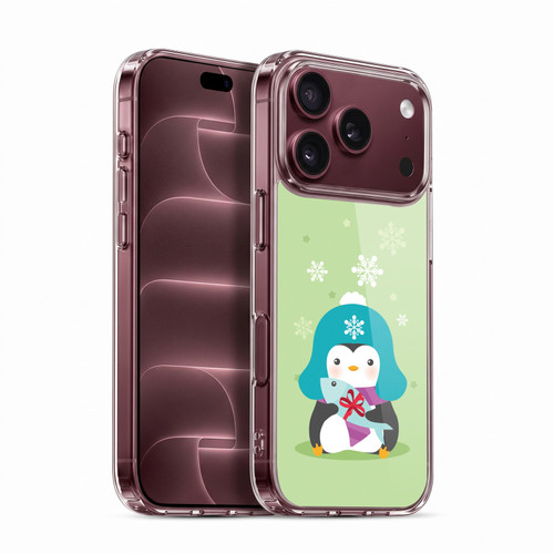 Head Case Designs Kawaii Christmas Penguin Fish Soft Gel Case for Apple iPhone 18 Pro