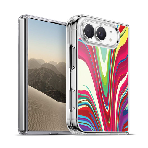 Suzan Lind Marble Swirls Bright Color Soft Gel Case for Apple iPhone Duo