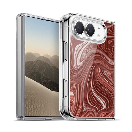 Suzan Lind Marble Swirls Red Soft Gel Case for Apple iPhone Duo