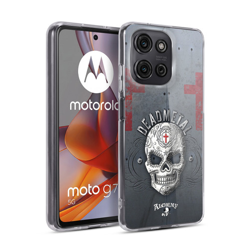 Alchemy Gothic Skull Dead Metal Soft Gel Case for Motorola Moto G75