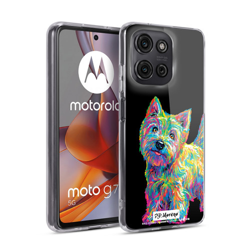 P.D. Moreno Animals II Marvin The Westie Dog Soft Gel Case for Motorola Moto G75