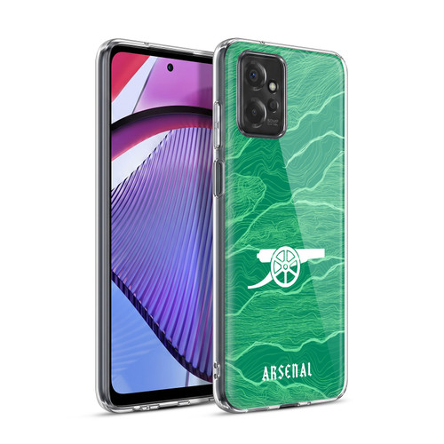Arsenal FC 2021/22 Crest Kit Away Goalkeeper Soft Gel Case for Motorola Moto G Power (2023)