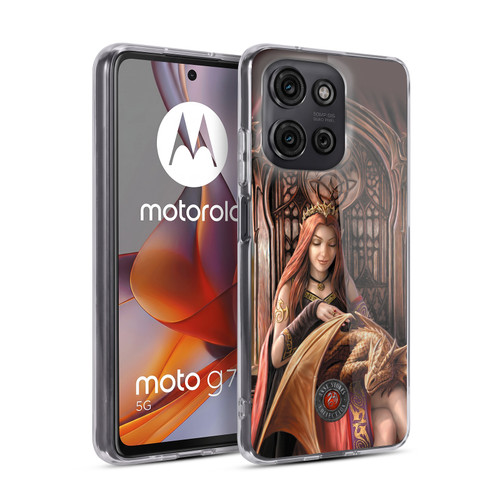 Anne Stokes Dragon Friendship Forever Soft Gel Case for Motorola Moto G75