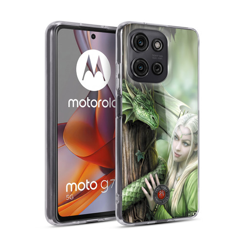 Anne Stokes Dragon Friendship Kindred Spirits Soft Gel Case for Motorola Moto G75