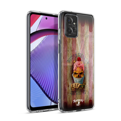 Alchemy Gothic Skull Eat Me Cupcake Soft Gel Case for Motorola Moto G Power (2023)