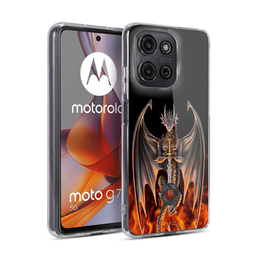 Anne Stokes Dragons 3 Warrior Soft Gel Case for Motorola Moto G75