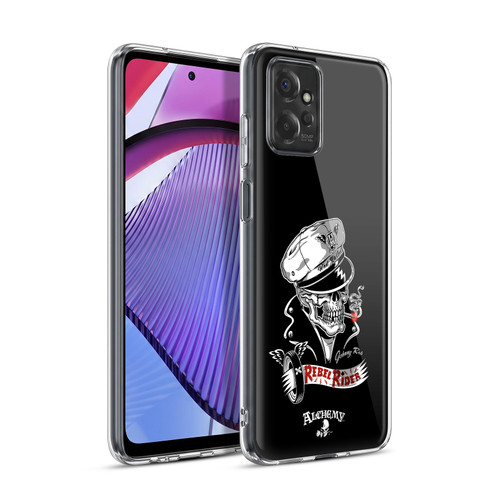 Alchemy Gothic Skull Rebel Rider Soft Gel Case for Motorola Moto G Power (2023)