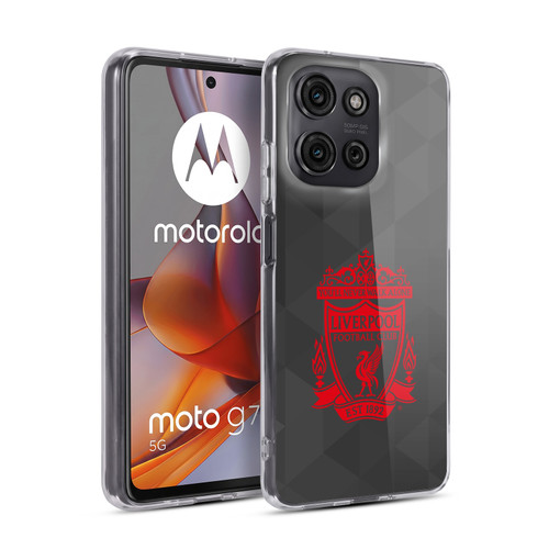 Liverpool Football Club Crest 1 Black Geometric 2 Soft Gel Case for Motorola Moto G75