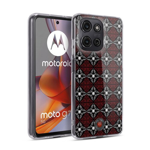 Anne Stokes Gothic Bat Moon Patttern Soft Gel Case for Motorola Moto G75
