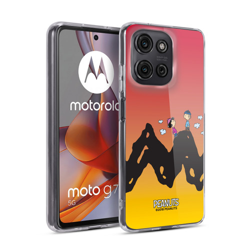Peanuts Characters Charlie & Lucy Soft Gel Case for Motorola Moto G75