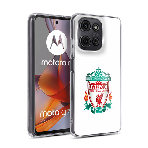 Liverpool Football Club Crest 1 White 1 Soft Gel Case for Motorola Moto G75