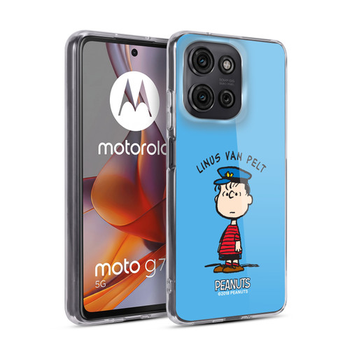 Peanuts Characters Linus van Pelt Soft Gel Case for Motorola Moto G75
