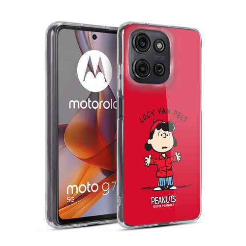 Peanuts Characters Lucy van Pelt Soft Gel Case for Motorola Moto G75