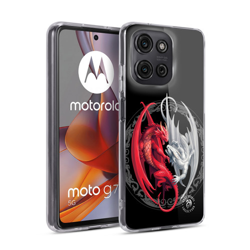 Anne Stokes Mix Fantasy Art Merlin's Dragons Soft Gel Case for Motorola Moto G75