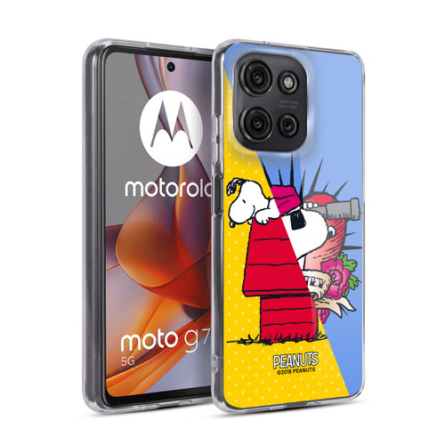 Peanuts Halfs And Laughs Snoopy Pirate Soft Gel Case for Motorola Moto G75