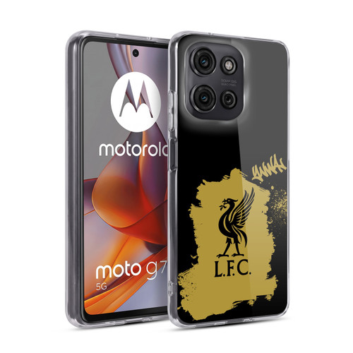 Liverpool Football Club Graffiti Art Liverbird In Black Soft Gel Case for Motorola Moto G75