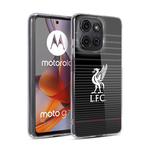 Liverpool Football Club Liver Bird White On Black Kit Soft Gel Case for Motorola Moto G75
