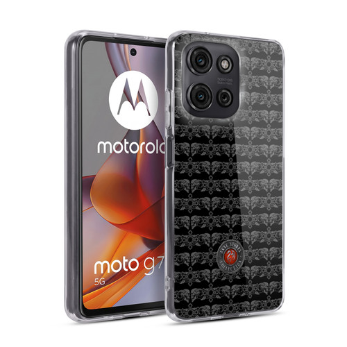 Anne Stokes Tribal Skull and Cross Pattern Soft Gel Case for Motorola Moto G75