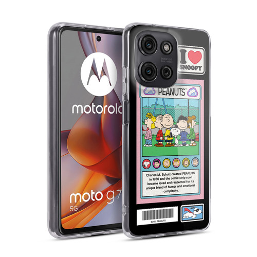 Peanuts Trends Cast Card Soft Gel Case for Motorola Moto G75