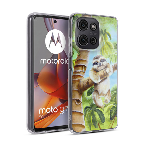 Lisa Sparling Creatures Cutest Sloth Soft Gel Case for Motorola Moto G75