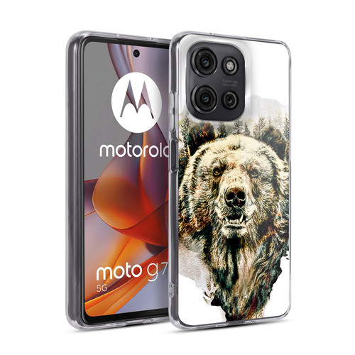 Riza Peker Animals Bear Soft Gel Case for Motorola Moto G75