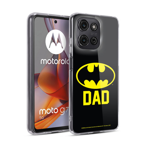 Batman DC Comics Logos Batdad Soft Gel Case for Motorola Moto G75