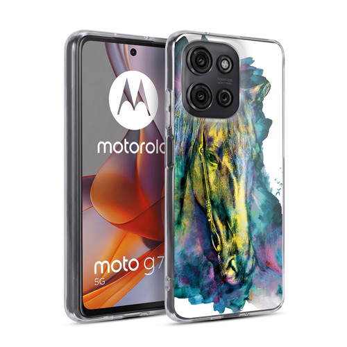Riza Peker Animals Horse Soft Gel Case for Motorola Moto G75