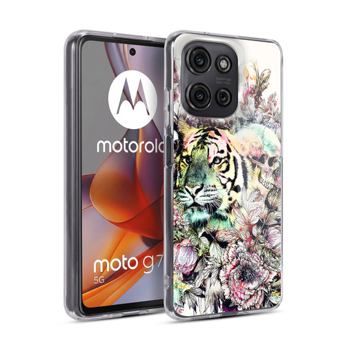 Riza Peker Animals Tiger Soft Gel Case for Motorola Moto G75