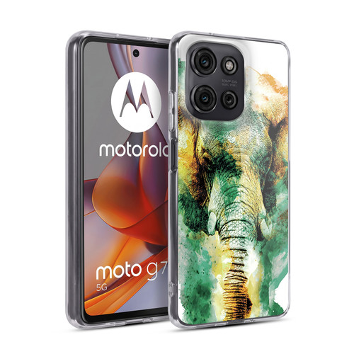 Riza Peker Animals Wild Africa Soft Gel Case for Motorola Moto G75