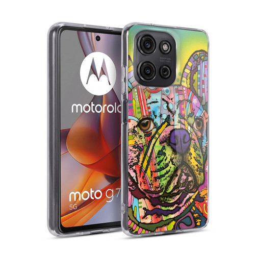 Dean Russo Dogs French Bulldog Soft Gel Case for Motorola Moto G75