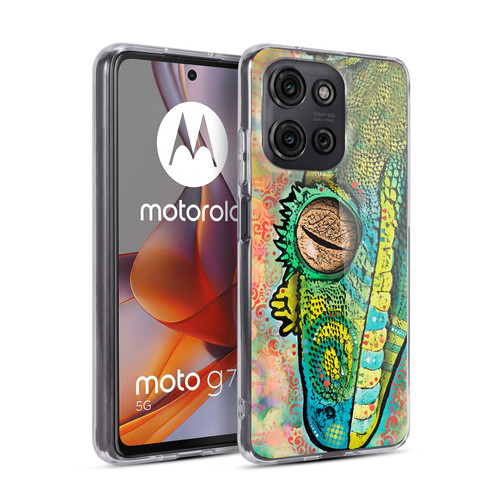 Dean Russo Wildlife 3 Gecko Soft Gel Case for Motorola Moto G75