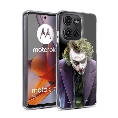 The Dark Knight Character Art Joker Soft Gel Case for Motorola Moto G75