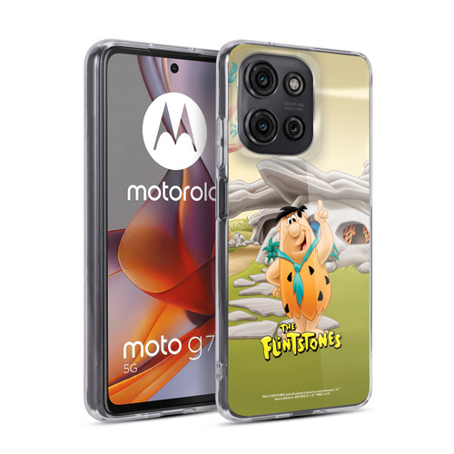 The Flintstones Characters Fred Flintstones Soft Gel Case for Motorola Moto G75