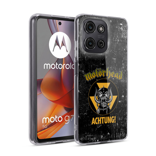 Motorhead Logo Achtung! Soft Gel Case for Motorola Moto G75