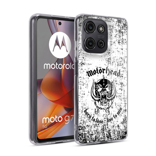 Motorhead Logo Born To Lose Live To Win Soft Gel Case for Motorola Moto G75