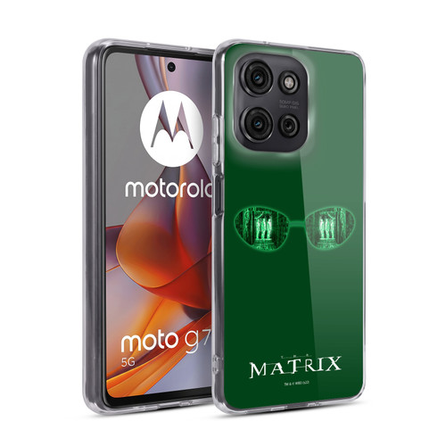 The Matrix Key Art Glass Soft Gel Case for Motorola Moto G75