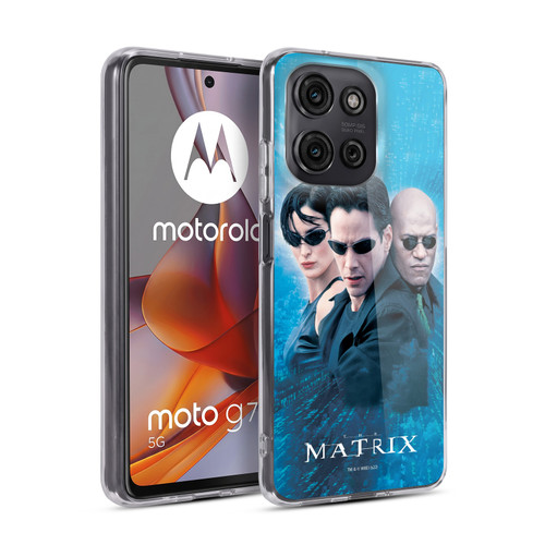 The Matrix Key Art Group 3 Soft Gel Case for Motorola Moto G75