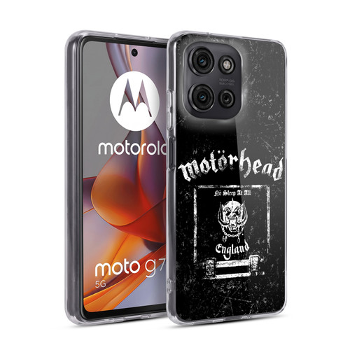 Motorhead Logo No Sleep At All Soft Gel Case for Motorola Moto G75